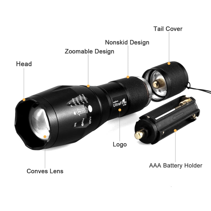 IR Illuminator Flashlight, 850nm Focus Adjustable IR Led Flashlight Infrared Light Torch for Night Vision, Coyote Hog Predator Hunting