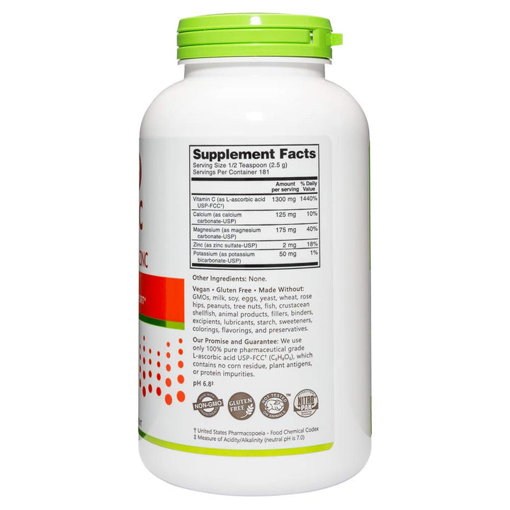 - Hypo-Aller C Powder Vitamin C & Minerals, 16 Oz | 1300 Mg Vitamin C for Antioxidant & Collagen Support | Buffered with Calcium, Magnesium, Zinc & Potassium | Gluten & GMO Free