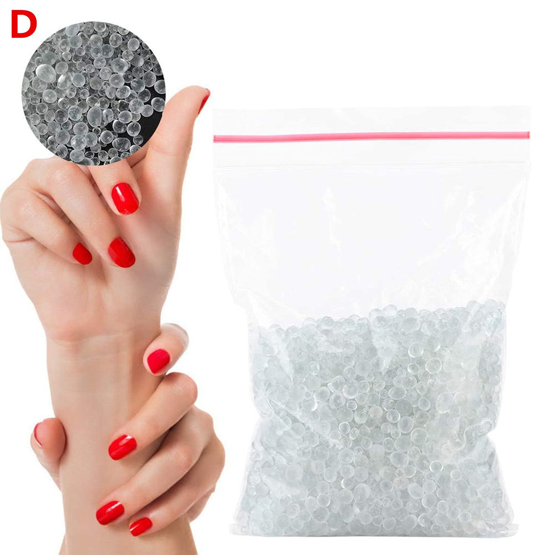 Glass Beads Balls,120g High Temperature Glass Ball Nail Box Silica Sand Beads Manicure Nail Art Quartzite Beads Cleaning Tools