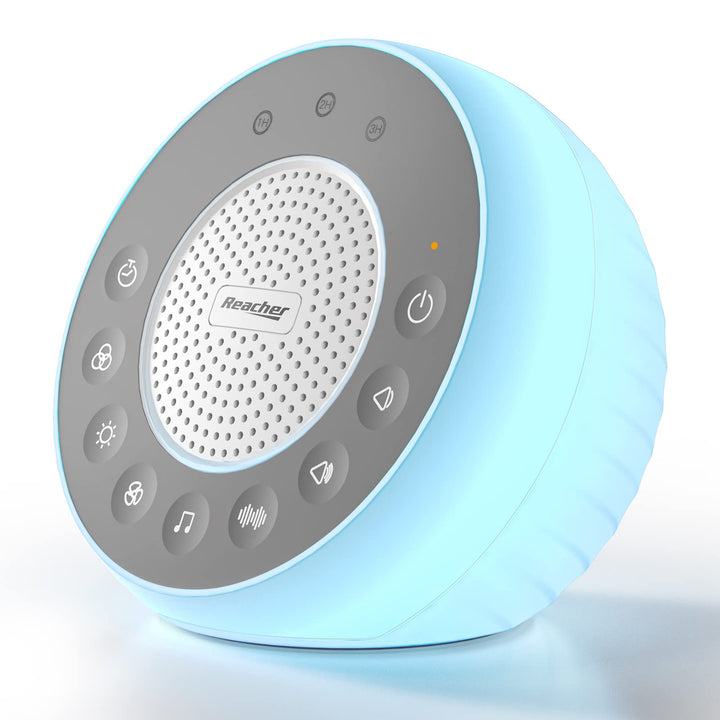 R2 White Noise Sound Machine for Baby Sleep and Nursery Night Light, 31 Natural Soothing Sounds for Sleeping, White/Pink/Brown Noise, Sound Machine with Light for Adults, Kids