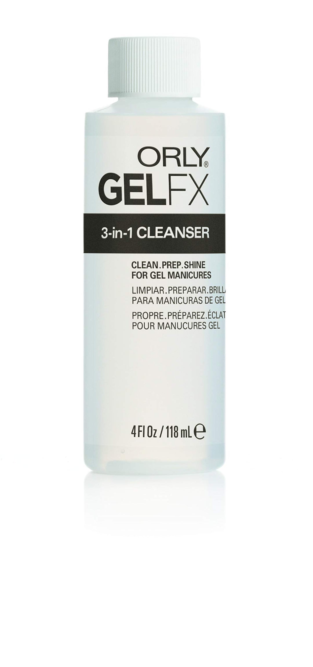 Orly Gel Fx 3-in-1 Cleanser, 4 Fluid Ounce