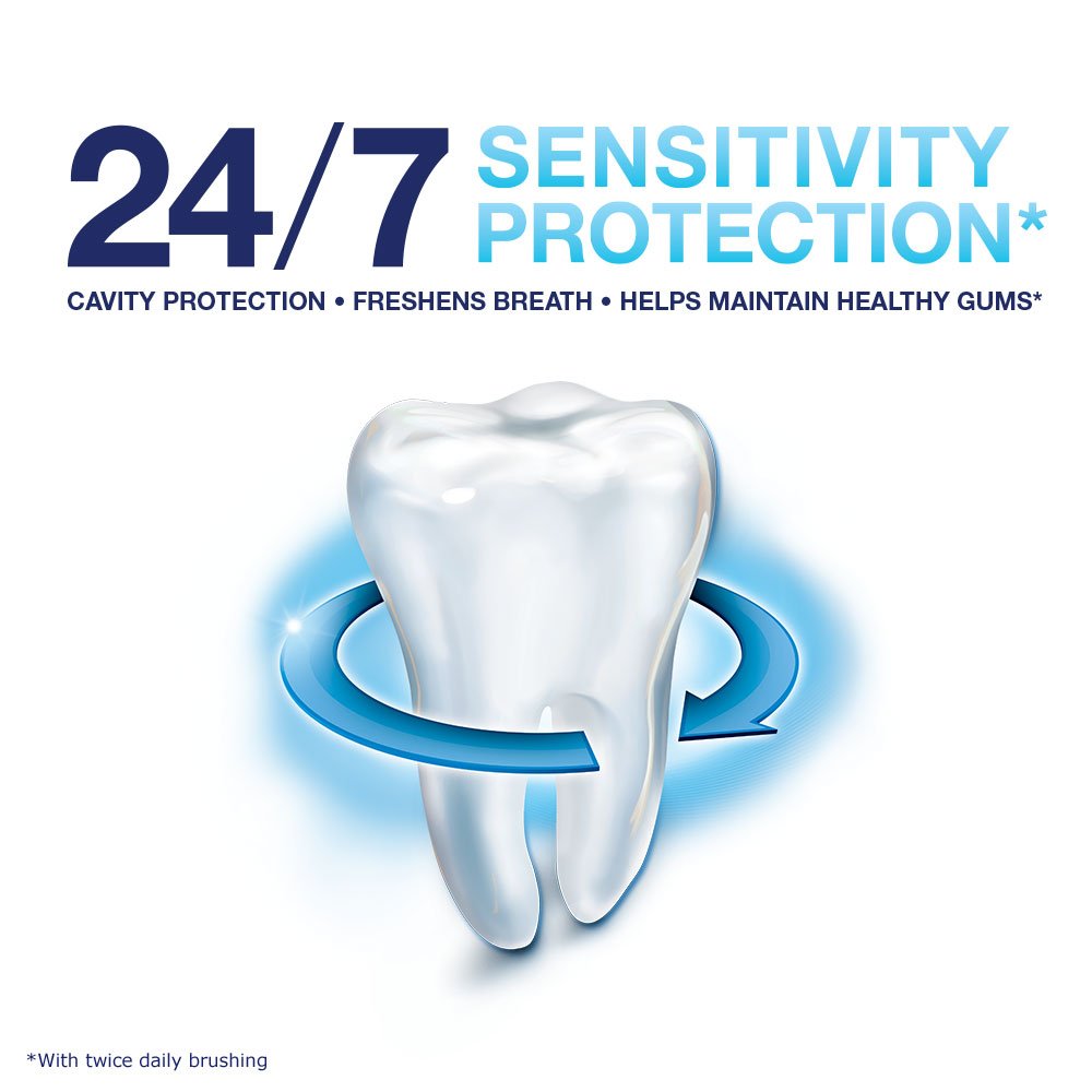 Fresh Mint Sensitivity Toothpaste for Sensitive Teeth and Fresh Breath, 4 Ounce Tubes (Pack of 4)
