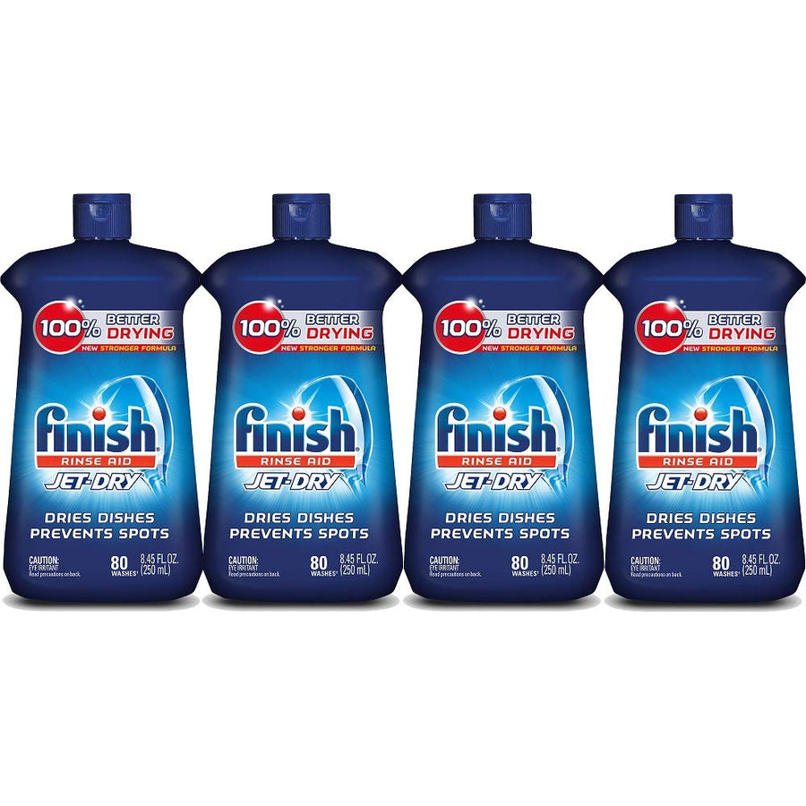 Jet-Dry Rinse Aid, 8.45oz, Dishwasher Rinse Agent & Drying Agent (4X8.45oz)