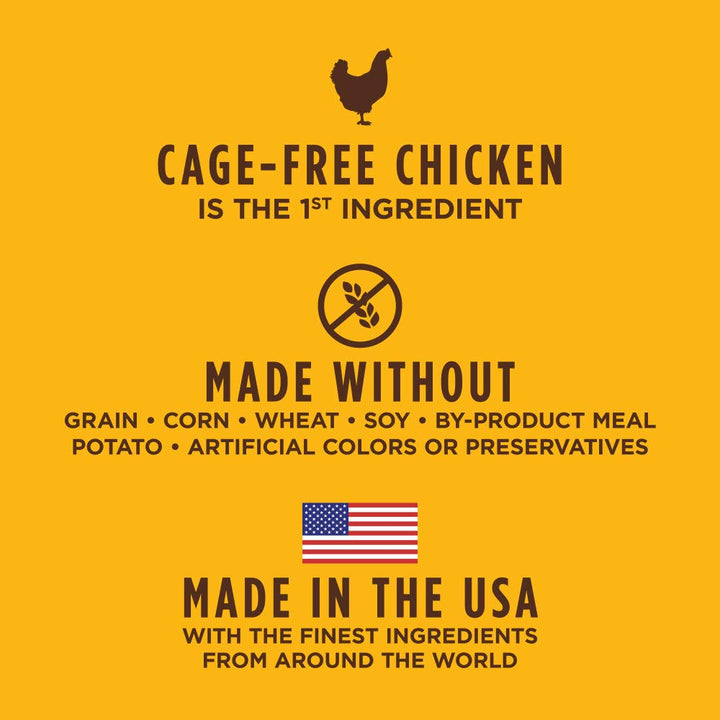 Original Dry Cat Food, Raw Coated Kibble, High Protein, Grain Free Recipe - Real Chicken, 11 lb. Bag