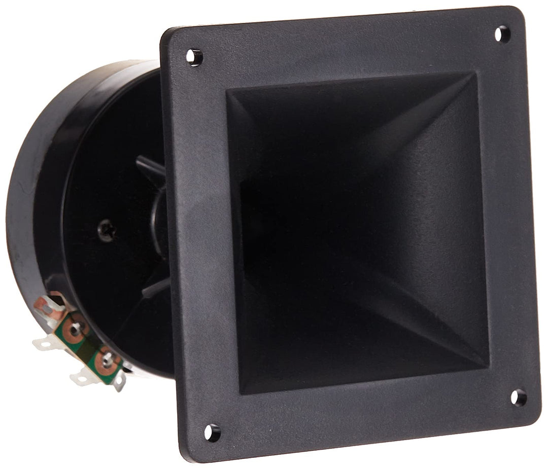PYLE 4x4 Inch Speaker-Heavy Duty 150 Watt High Power Horn Audio Tweeter System w/ 25mm Voice Coil, 15 Oz Magnet Structure, 1kHz-18 kHz Frequency, 105 dB, 8 Ohm Impedance (PH44)