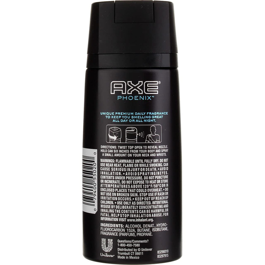 Axe Phoenix Daily Fragrance 4 Oz (Pack of 2)