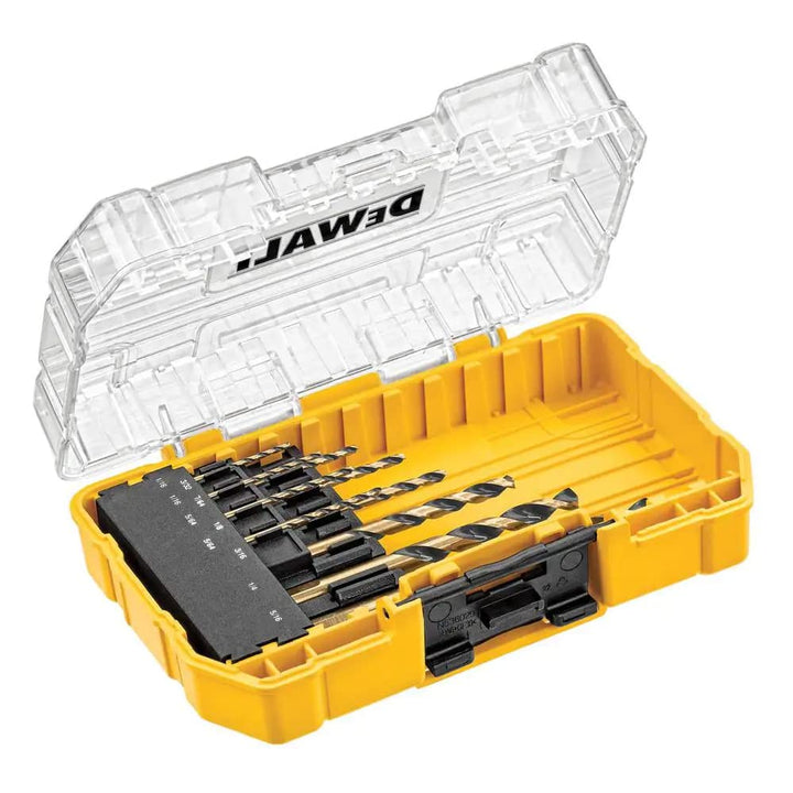 Dril Bit Set, Black and Gold Drill Bit Set 10-Piece (DWA1180)