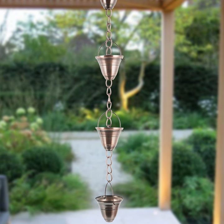 Rain Chains Decorative Rain Chain Bell, 8-1/2 Length, Bell Style