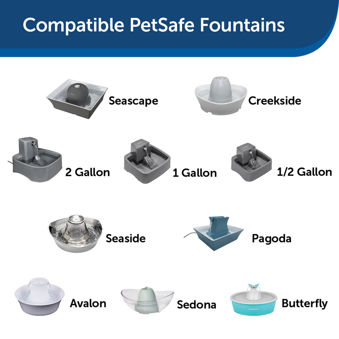 Drinkwell Replacement Carbon Filters, Dog and Cat Ceramic Water Fountain Filters, 4-Pack