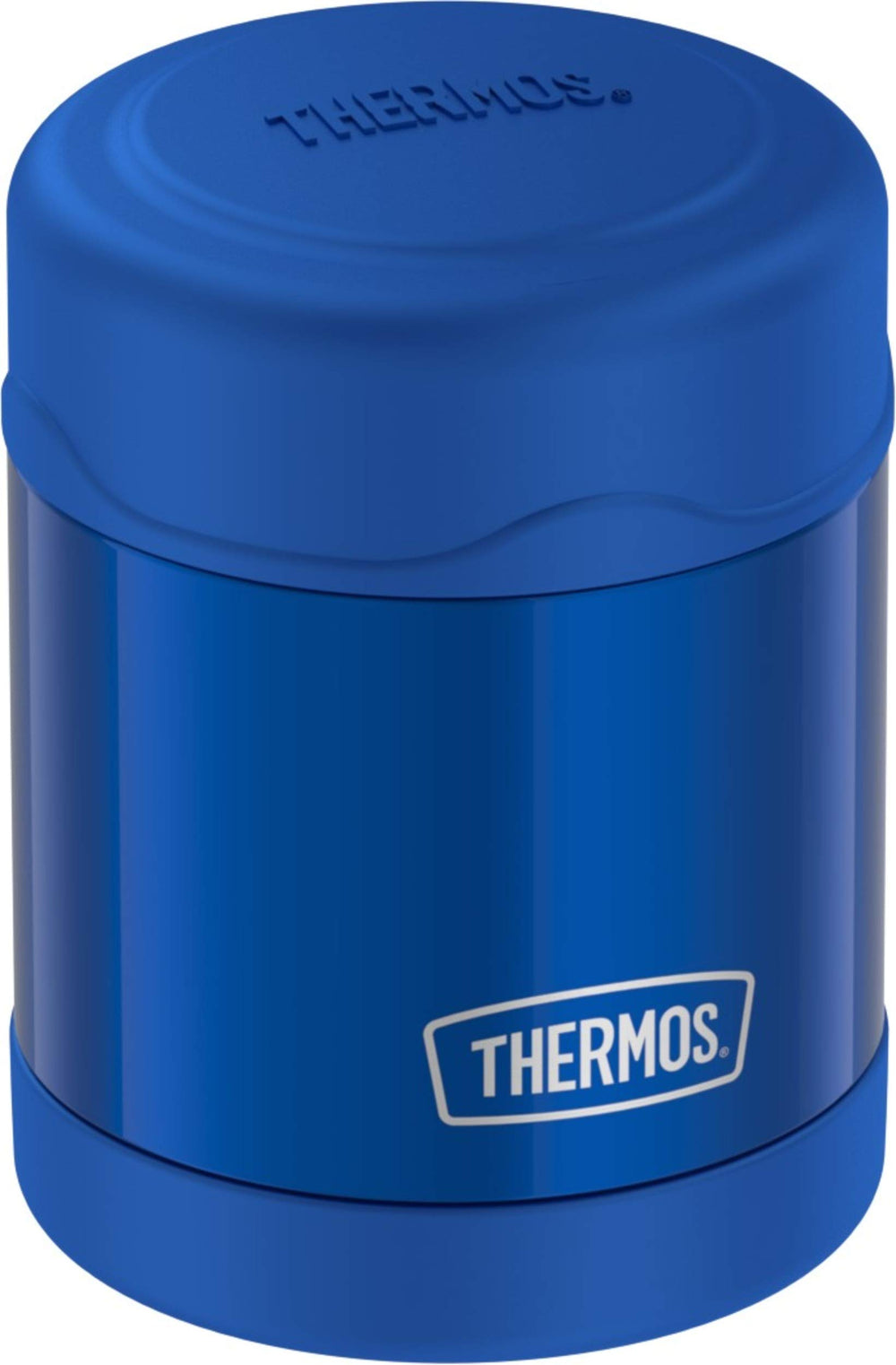 FUNTAINER 10 Ounce Stainless Steel Vacuum Insulated Kids Food Jar, Blue