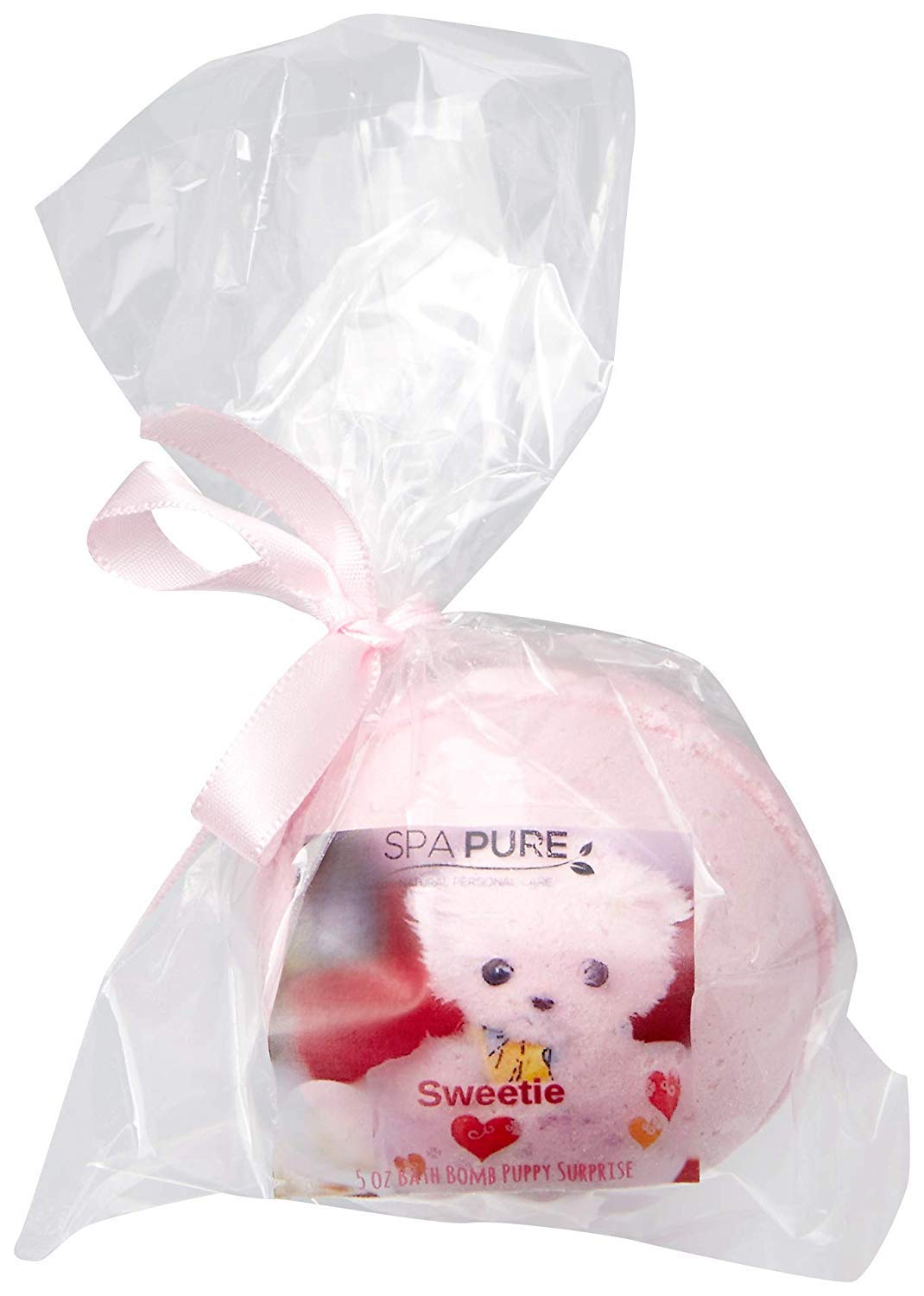 1 ADOPT-A-PUPPY BATH BOMB for kids with ADORABLE XL bath bomb with surprise puppy inside, USA Made, Handmade, Natural Bath Bomb, Birthday Gift idea for Kids, Spa Parties