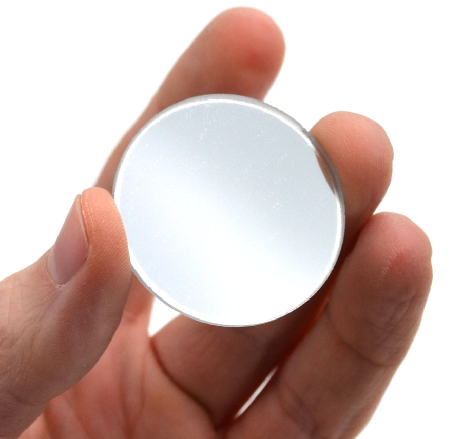 Concave Mirror, 1.5 Diameter, 150mm Focal Length - Round Glass 2mm Thick Approx.- Eisco Labs
