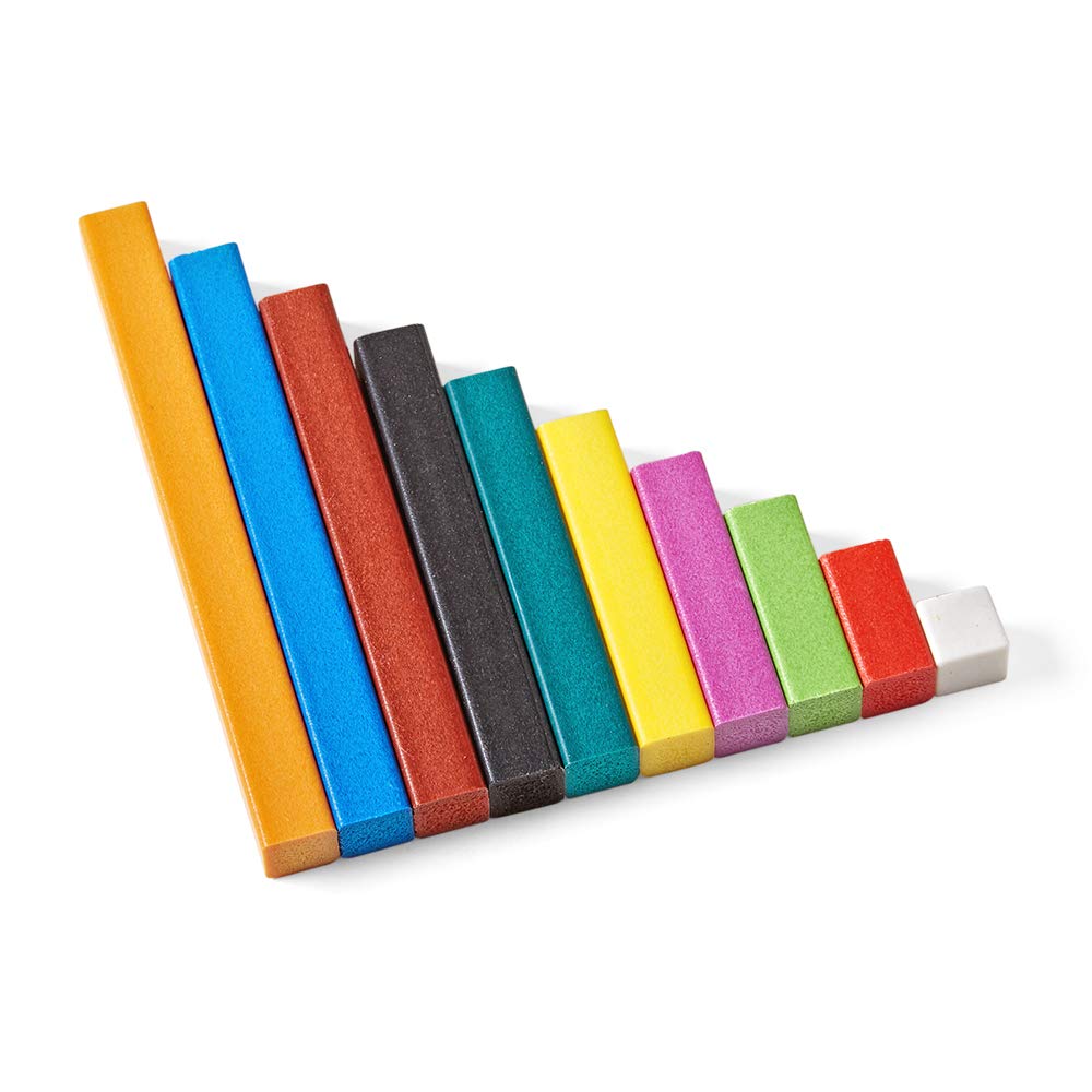 Plastic Cuisenaire Rods Individual Set, Math Manipulatives, Montessori Math Rods, Math Counters, Math Blocks, Counting Blocks, Montessori Math, Fraction Bars, Number Rods (Set of 74)