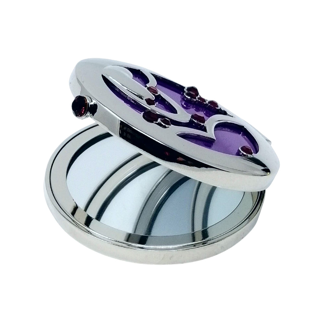 Compact Mirror, Inter-Locking Heart
