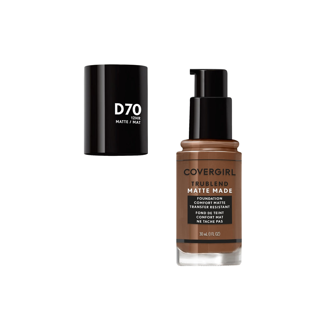 Covergirl Trublend Matte Made Liquid Foundation, D70 Cappuccino, 1.014 Ounce