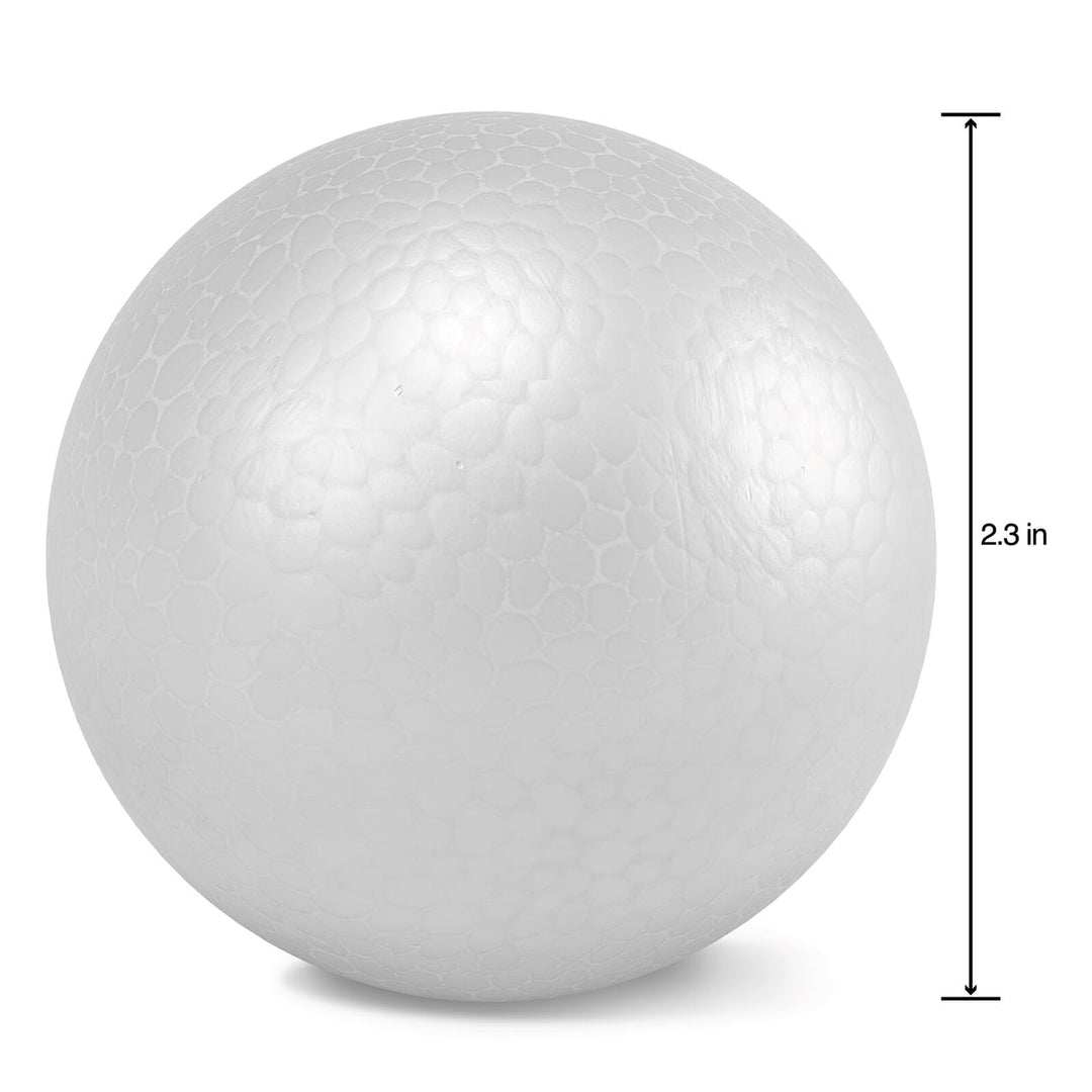 SFBA25S/6/4 SmoothFoam 6 Piece Ball 2.4 Inch White