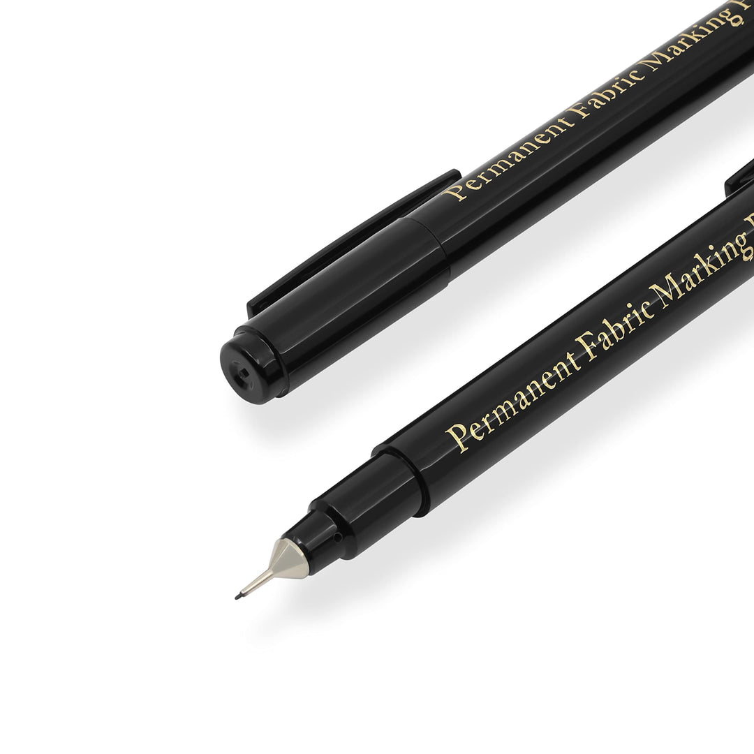 3087 The Fine Line Permanent Fabric Marker, Black, 8.5 x 2.88 x 0.38