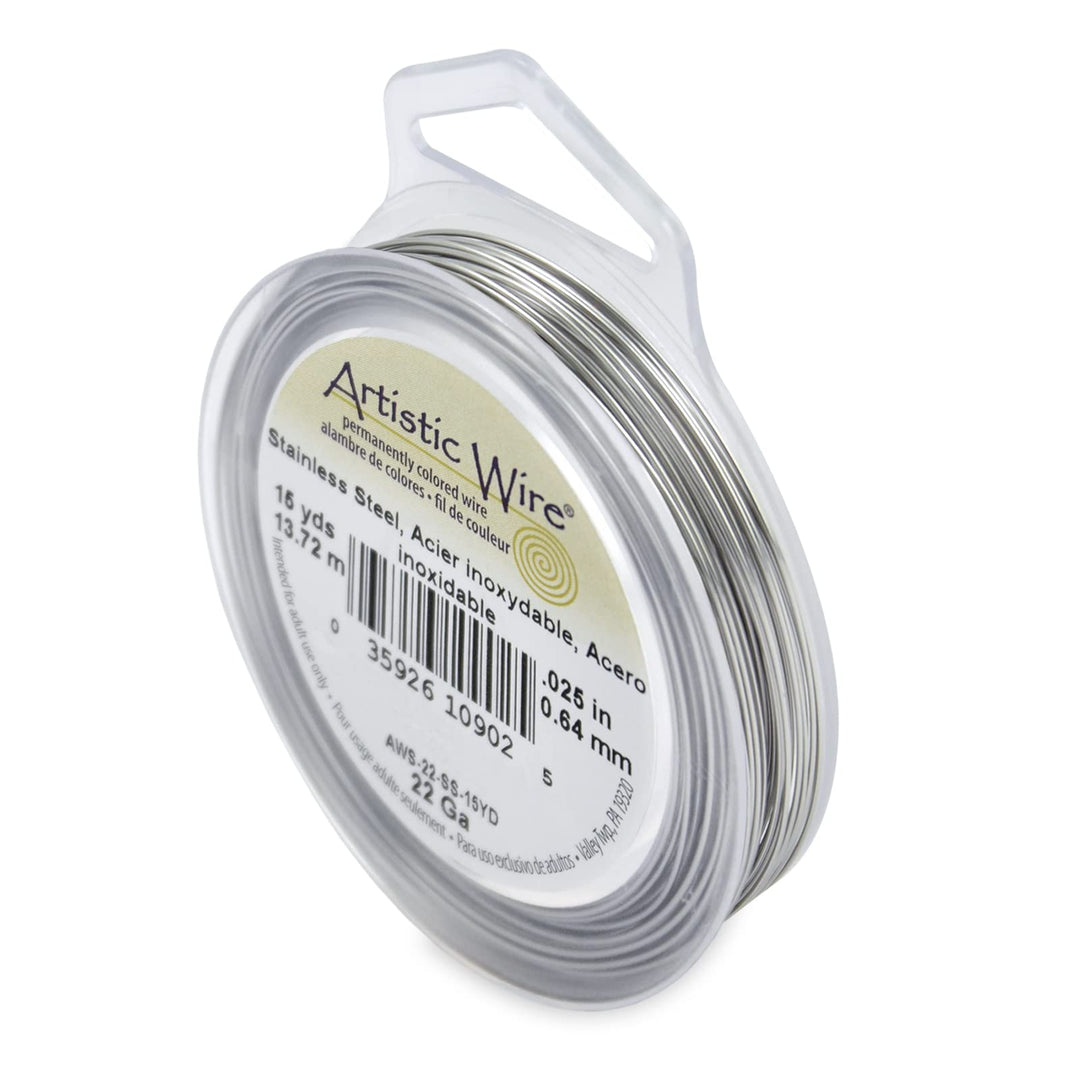 22 Gauge Stainless Steel Craft Jewelry Wrapping Wire Wire, 15 yd