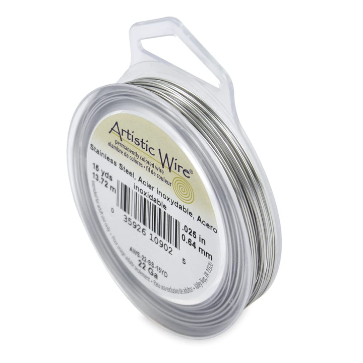 22 Gauge Stainless Steel Craft Jewelry Wrapping Wire Wire, 15 yd