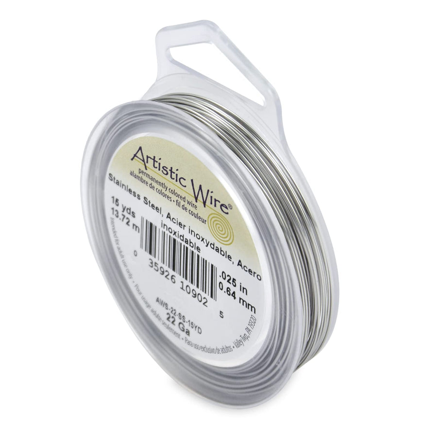 22 Gauge Stainless Steel Craft Jewelry Wrapping Wire Wire, 15 yd