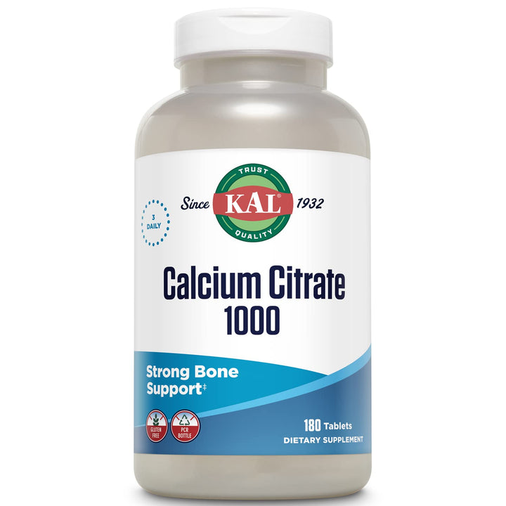 , Calcium Citrate 1000, 180 Tablets Cal-14126 (1000 mg)