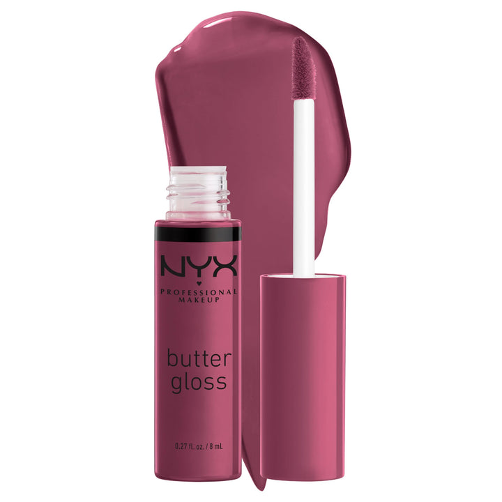 PROFESSIONAL MAKEUP Butter Gloss, Non Sticky Lip Gloss - Cranberry Pie (Mauve Purple)