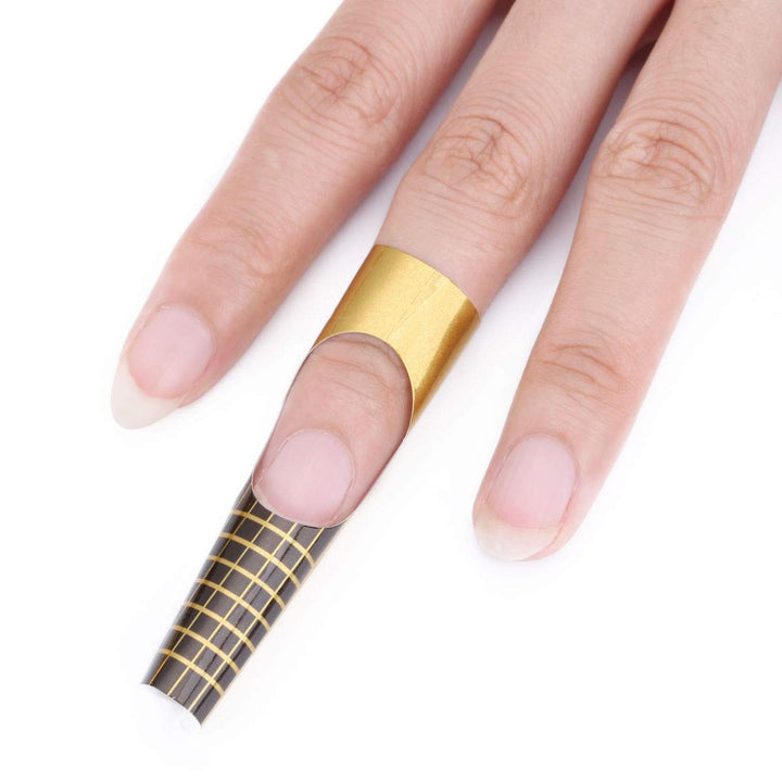 500 Pcs Nail Art Acrylic Nail/UV GEL Nail Extension Tips Form Guide Sticker