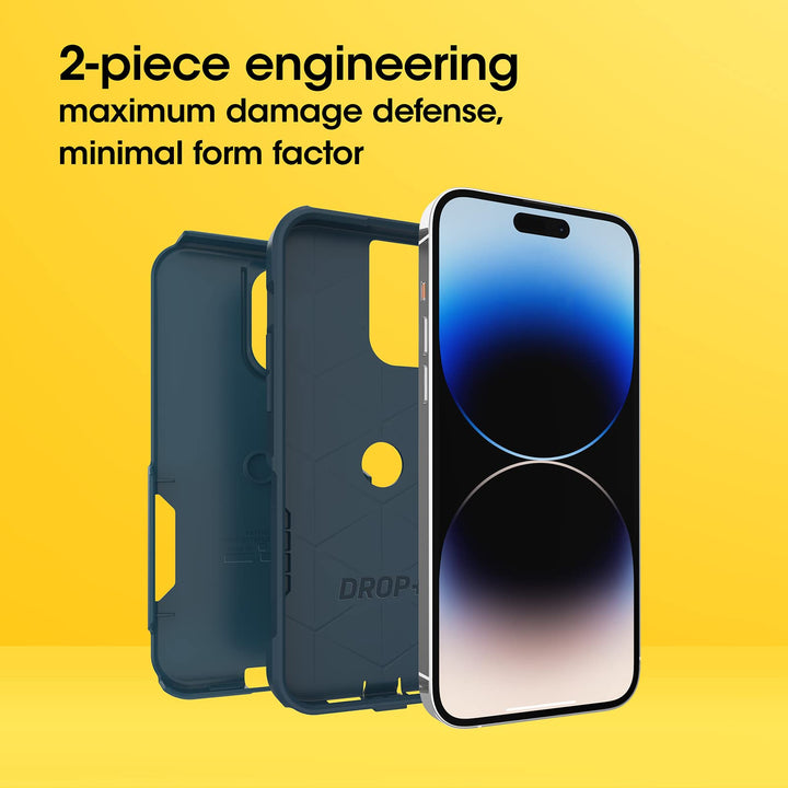 Polycarbonate Synthetic Rubber Iphone 14 Pro Max (Only) Commuter Series Case-Dont Be Blue (Blue), Slim & Tough, Pocket-Friendly, With Port Protection