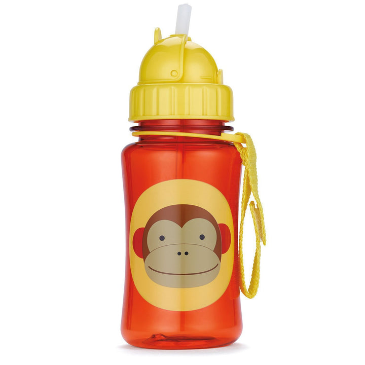 Toddler Sippy Cup with Straw, Zoo Straw Bottle, Monkey