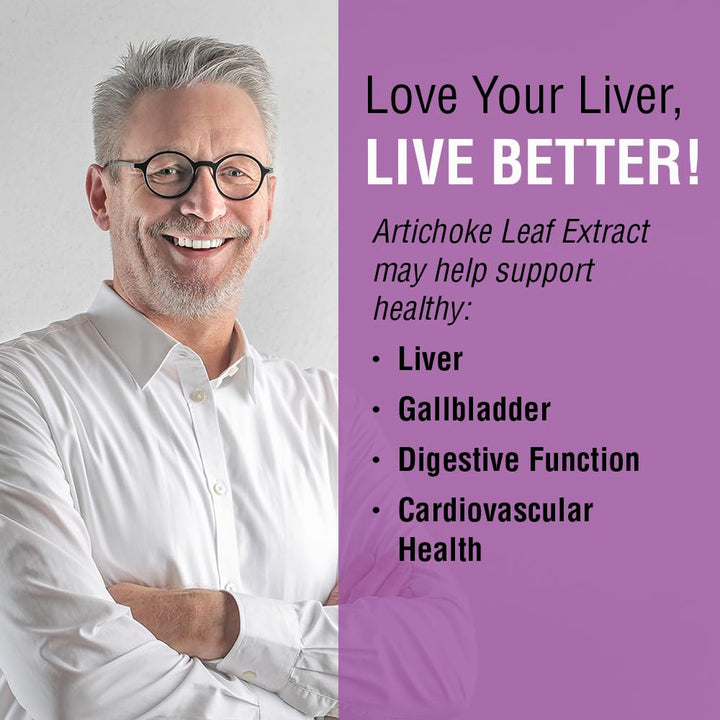 Artichoke Leaf Extract 600mg | Guaranteed Potency | Healthy Liver, Gall Bladder & Digestive Function Support | Lab Verified | 60 VegCaps