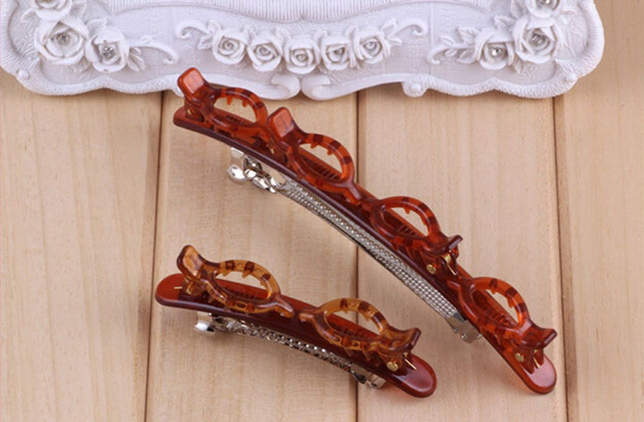 4 PCS French Braider Hair Tool Fashion Double Layer Band Twist Plait Clip Front Hair Clips Hairpin Headband Beauty Tool Hair Accessory