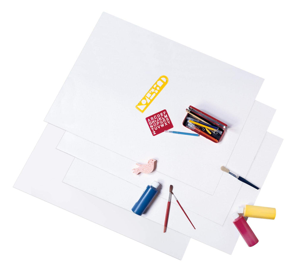 Super Value Poster Board, 22X28, White, 50 Sheets