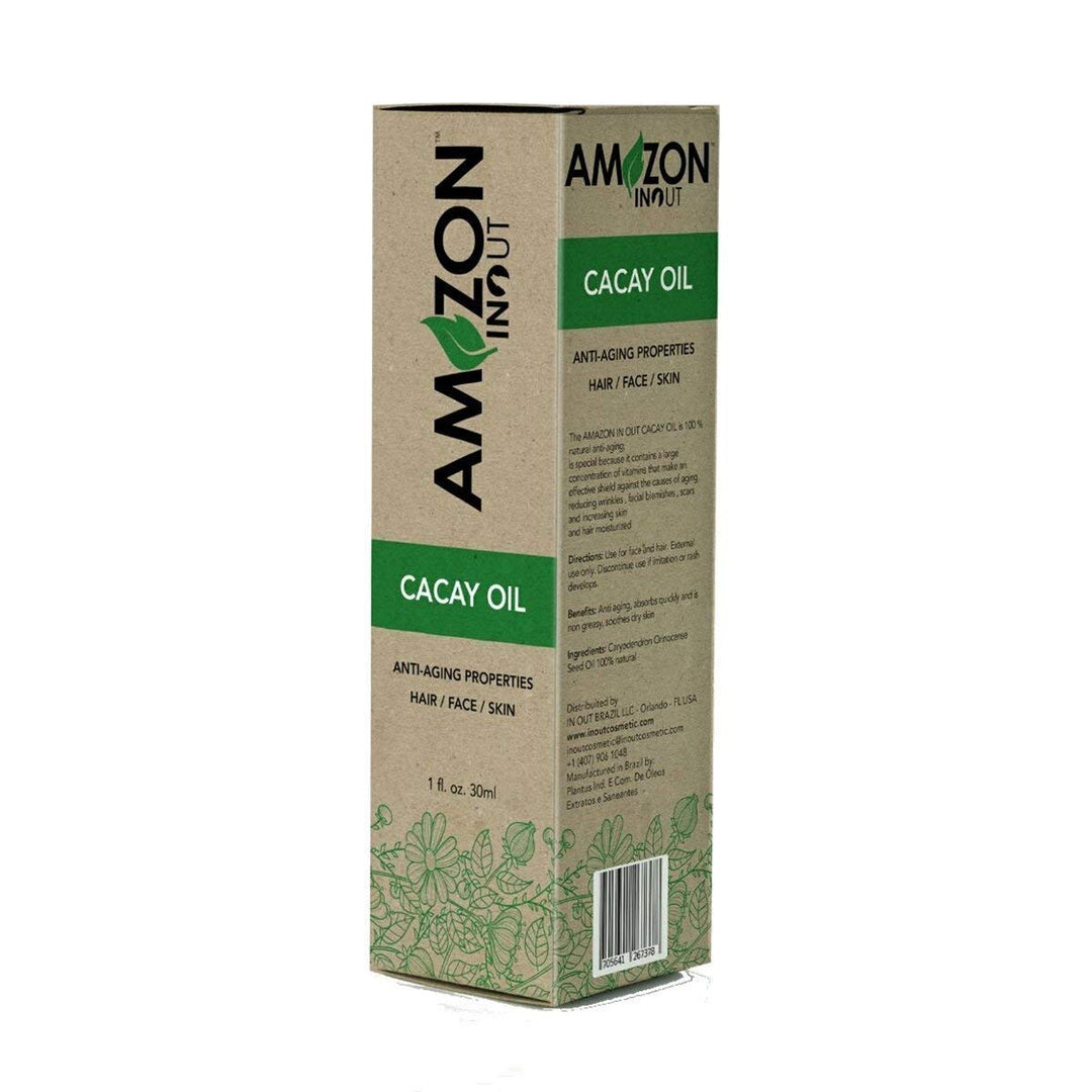 Cacay Oil Amazon IN OUT 30ml Organic Oil Rich in Vitamin A, E, F, Anti-Oxidants, Anti-Aging and Anti-Wrinkles.
