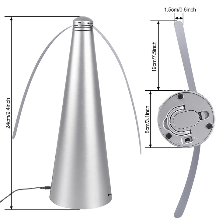 1 Pcs Fly Fan for Outdoor Table Picnic Fly Fan and Food Fan Indoor Outdoor Meal for Party,Silver