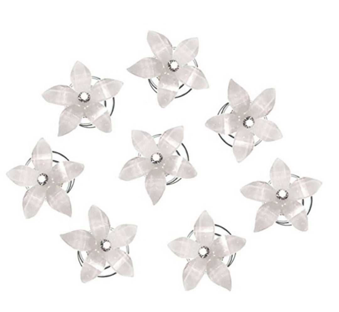A# : 24Pcs Rhinestones Crystal Spirals Hair Pin Clip Imitation Pearl Spin Pin Swirl Hair Twists Coils Hairpin Bun Stick Pick (A#)