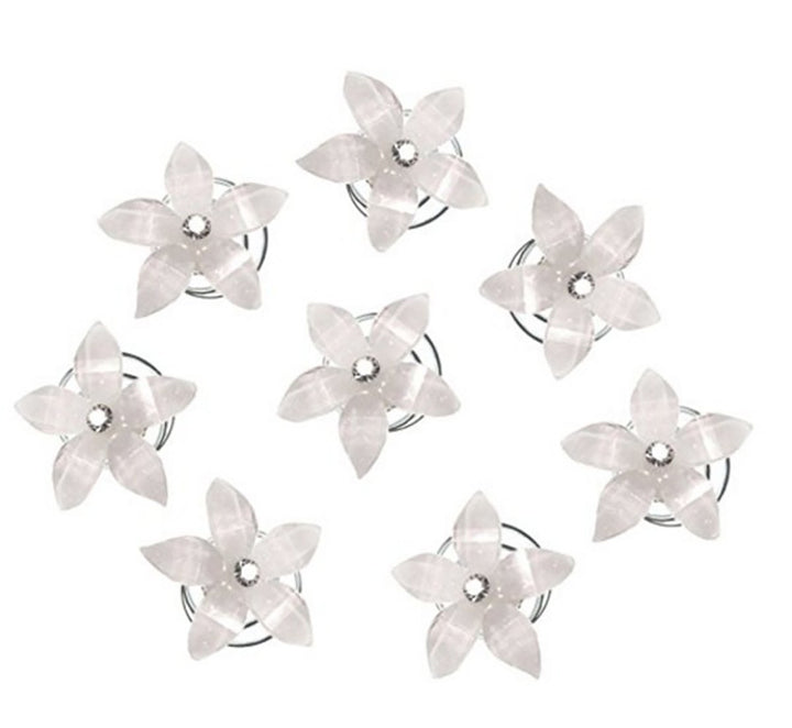 A# : 24Pcs Rhinestones Crystal Spirals Hair Pin Clip Imitation Pearl Spin Pin Swirl Hair Twists Coils Hairpin Bun Stick Pick (A#)