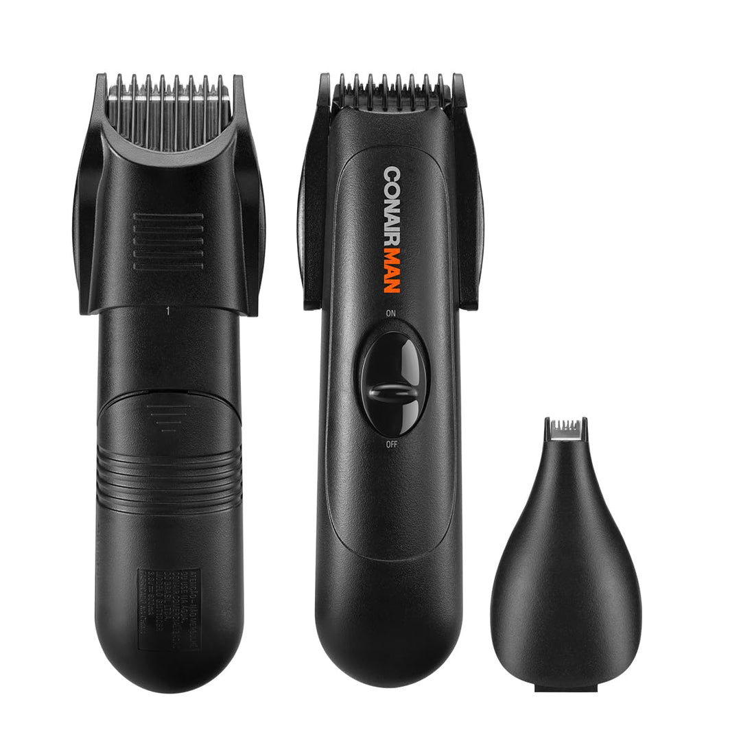 MAN Beard Trimmer for Men, for Beard, Mustache and Face, 3 piece Set, Battery Operated