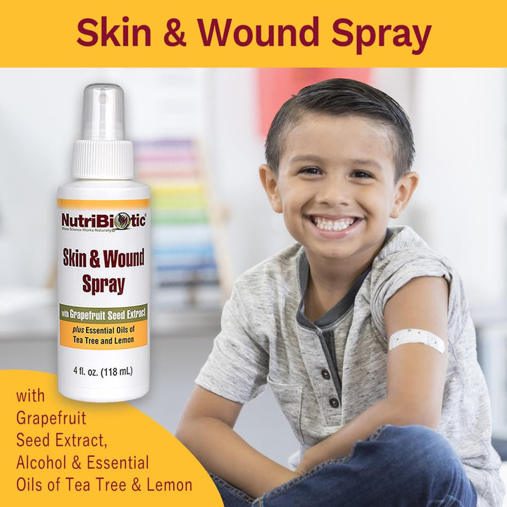 Nutribiotic Skin and Wound Spray, 4 Fluid Ounce