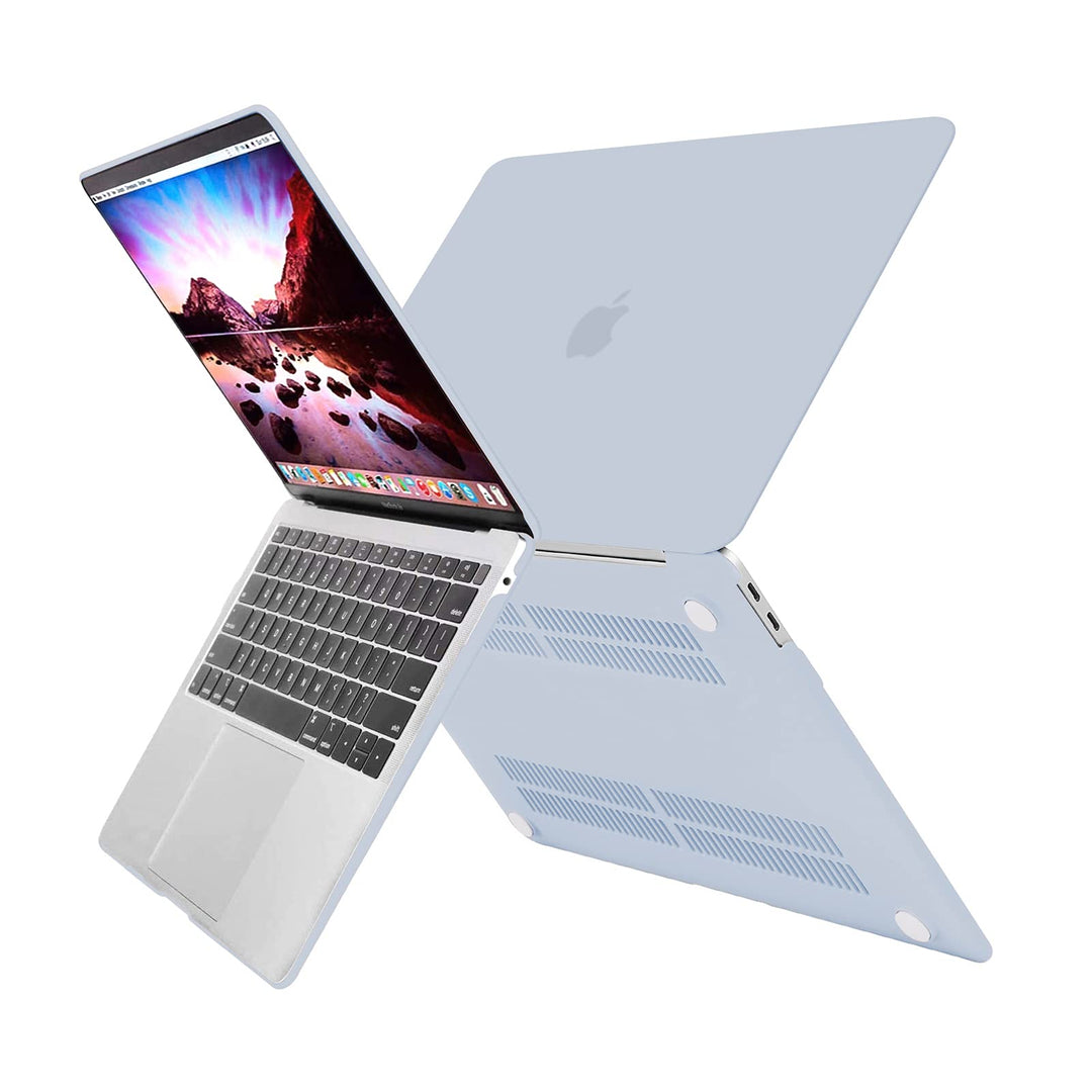 Compatible with MacBook Air 13 inch Case 2022 2021 2020 2019 2018 Release A2337 M1 A2179 A1932 Touch ID, Plastic Hard Shell Case & Keyboard Cover for MacBook Air 13.3 inch Case, Baby Blue