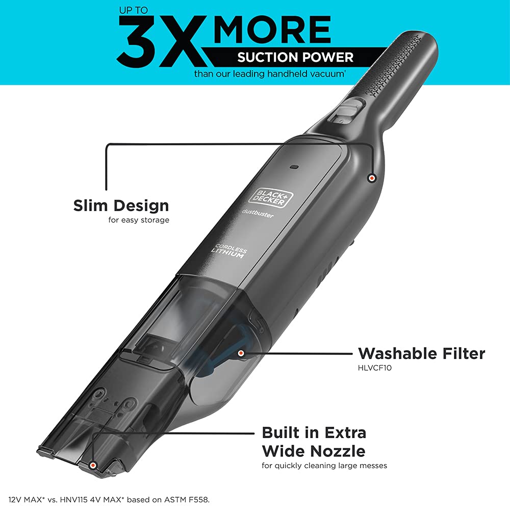 dustbuster® AdvancedClean™ Slim Cordless Hand Vacuum, 12V Max (HLVC320J01)