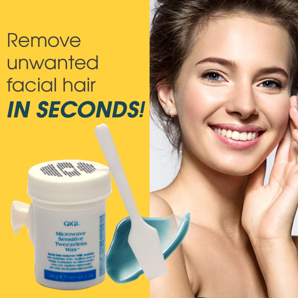 Gigi Microwave Sensitive Tweezeless Wax, 1 Ounce