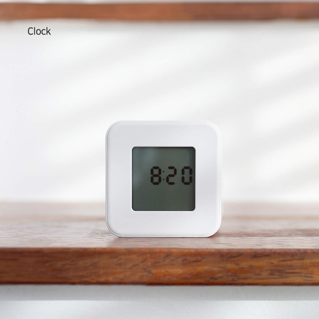Multi Cube Timer/Rotating Flip Timer (White), Simple Operation, Clock & Time Timer for Kids Classroom Kitchen Desk Office, Time Management 5,15,30,60 min Timer Setting