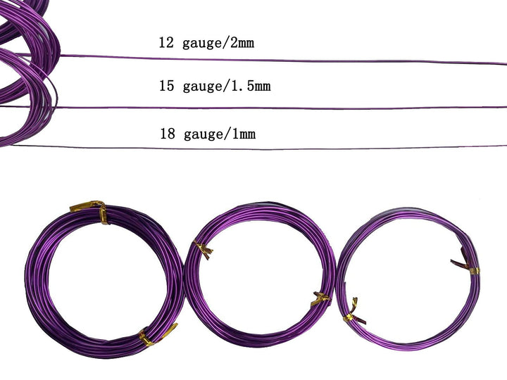 Craft Aluminum Wire 328 Feet 20 Colors Flexible Anodized Craft Wire for Jewelry Making,Crafts,DIY,Garden (12 Gauge, 2mm), Mixed Color