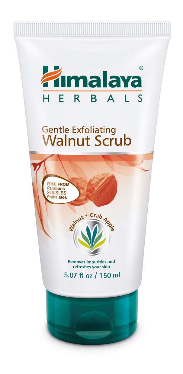 Gentle Exfoliating Walnut Facial Scrub for Oily Skin, Free from Parabens, SLS/SLES and Phthalates 5.07 oz (150 ml)