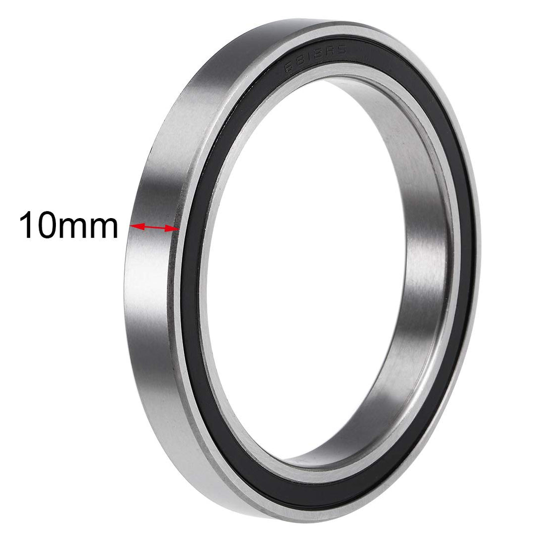 6812-2RS Deep Groove Ball Bearings Z2 60mm x 78mm x 10mm Double Sealed Chrome Steel 2pcs
