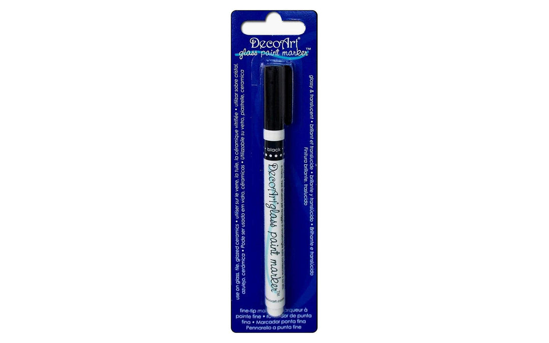 DecoArt DGPM14-K Glass Paint Marker, Black