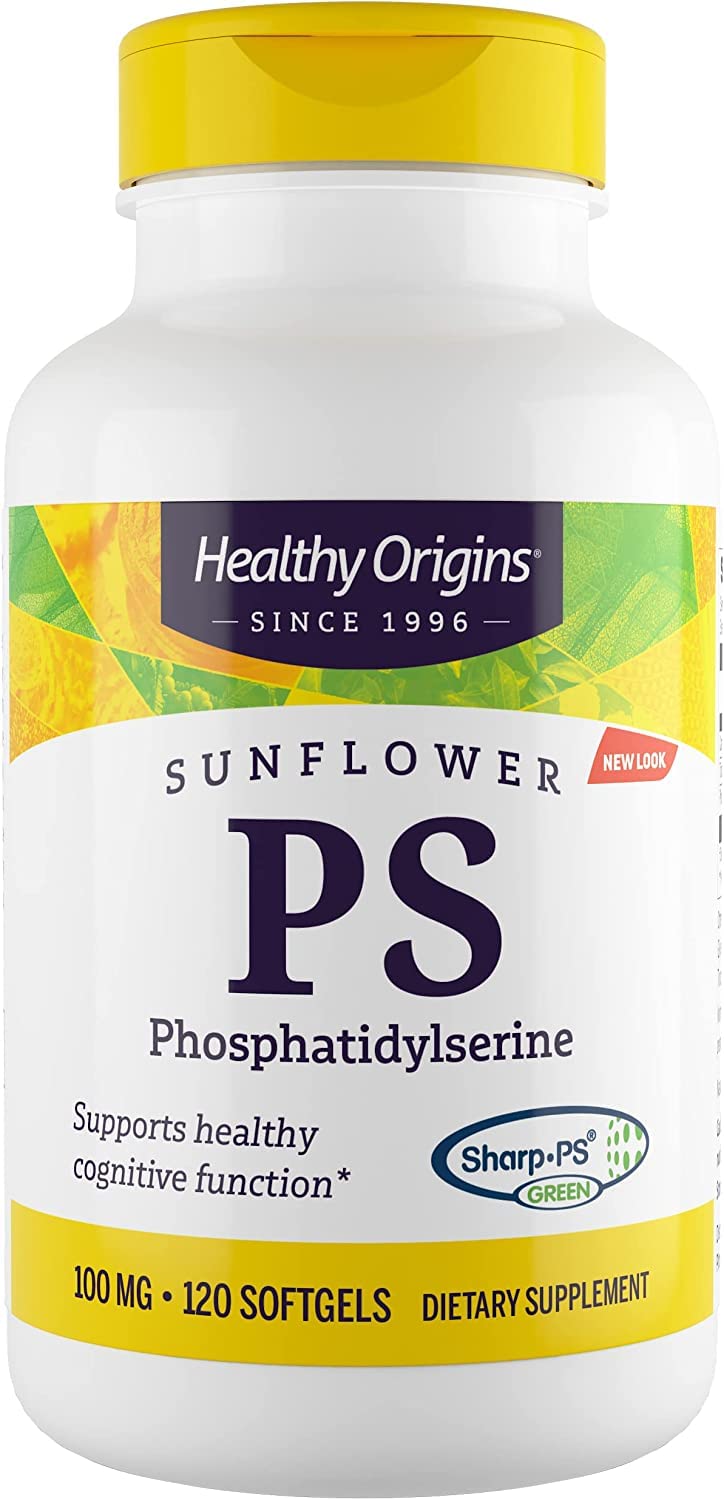 Sunflower PS (Phosphatidylserine) Soy-Free, Non-GMO 100 mg, 60 Softgels