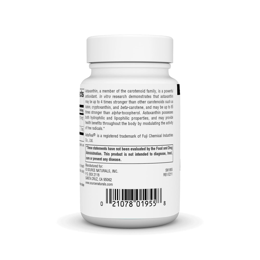 SOURCE NATURALS Astaxanthin 2 Mg Soft Gel, 60 Count