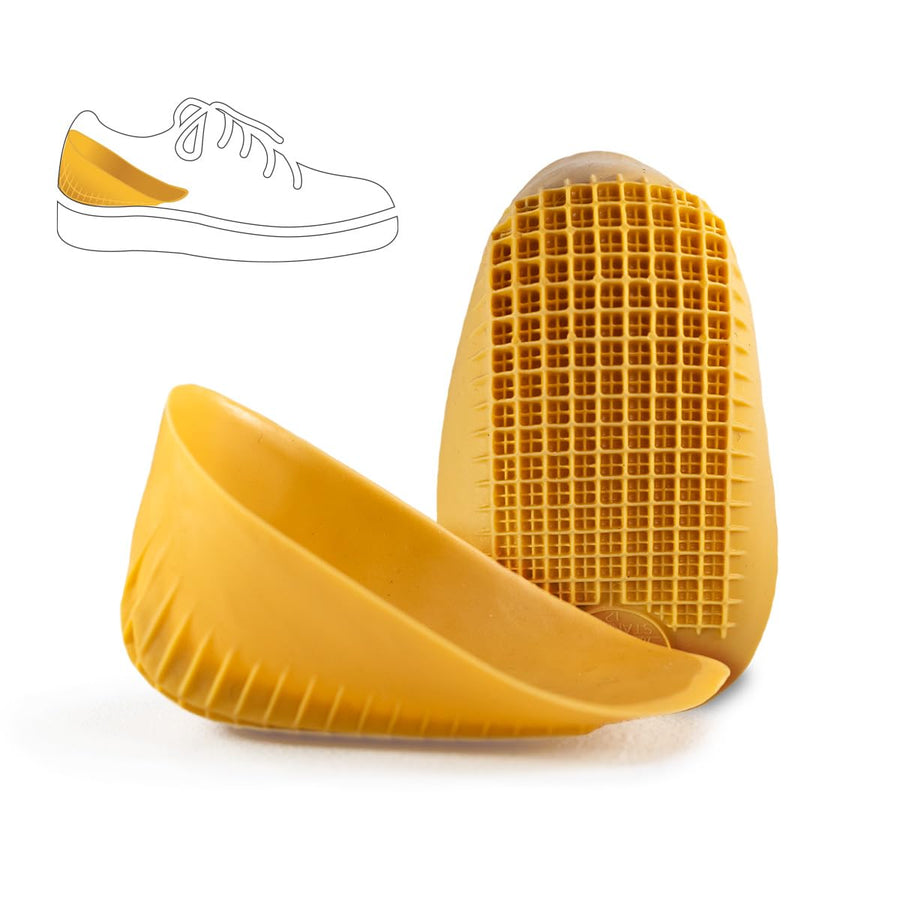 Classic Heel Cups, Yellow, For Heel Pain & Plantar Fasciitis (Regular, Under 175lbs)