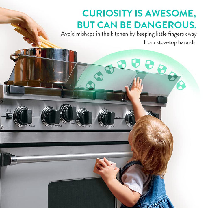 Stove Guard for Child Safety Premium Adhesive Stove Guard that Protects from Burns Adjustable Stove Guard